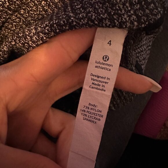 Lululemon Wunder Under Pant Coco Pique Black size 4 - Picture 5 of 6